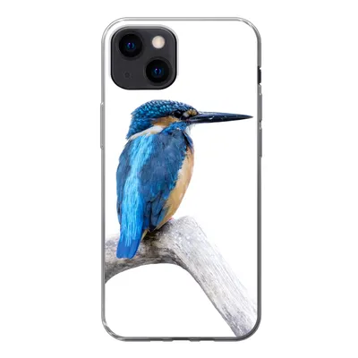 Produktbild von MuchoWow® Handyhülle Schutzhülle Hülle für iPhone 13 mini Eisvogel - Zweig - Schnabel Silikon Softcase Handy Hülle - Softcase