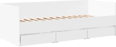Zdjęcie produktu dla VidaXL 3280825, sofa rozkładana, Biały, Drewno, 1930 mm, 930 mm, 650 mm