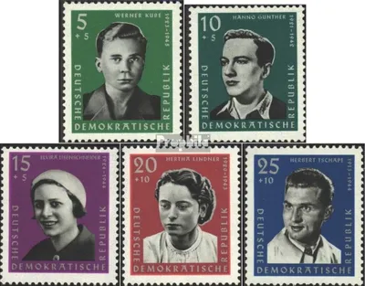 Produktbild von Briefmarken DDR 1961 Mi 808-812 (kompl.Ausg.) postfrisch Aufbau und Erhaltung Nationaler Gedenkstätten