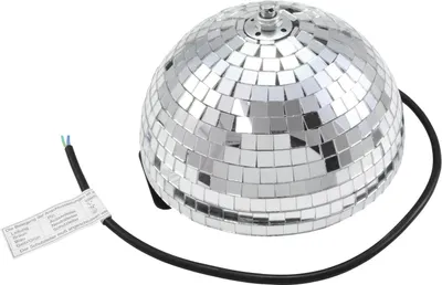Zdjęcie produktu dla Eurolite Half mirror ball 20cm - Mehrfarbig - 230 V - 50 Hz - 1 kg - 200 x 200 x 130 mm (50101950)