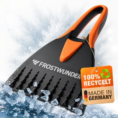 Produktbild von FROSTWUNDER Eiskratzer Auto [ Germany] – 100% recycelter Auto Eiskratzer – Unschlagbarer Scheibenkratzer Auto – Stabiler Autoscheiben Kratzer