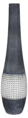 Produktbild von Gilde Bodenvase, "Brooklyn", Keramik, anthrazitfarben, VE 1, H. 61 cm, D. 14 cm 34766 4063387347669