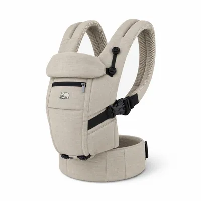 Zdjęcie produktu dla DERYAN Ergonomiczne Nosidełko - Nosidełko na Brzuch 4-w-1 Krem