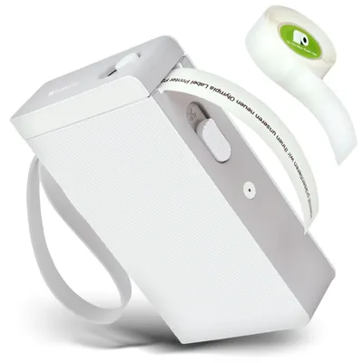 Produktbild von Etikettendrucker Etikettiergerät Beschriftungsgerät selbstklebend Labeldrucker Kabelloser Mini Label Printer mit iOS Android, Zuhause Büro Bluetooth P22 weiß