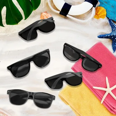 Productafbeelding van Feestzonnebrillen, kleurrijk, 20 stuks, 5,7 inch, geschikt voor zomerfeestjes