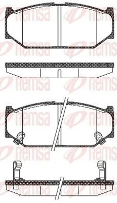 Produktbild von REMSA Bremsbeläge Satz Vorne Bremsklötze für SUZUKI SWIFT III (MZ, EZ) 1381.12