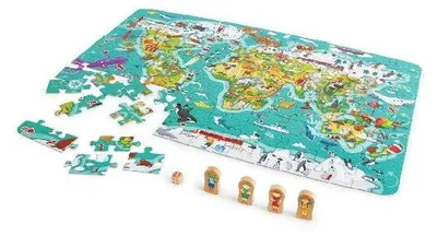 Produktbild von "2-in-1-Weltreise" Puzzle und Spiel / 105 Teile