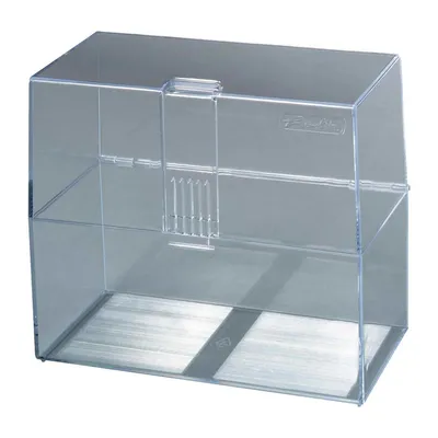 Zdjęcie produktu dla Herlitz 1906023 Herlitz Karteikasten A6 leer transparent für 300 Karten