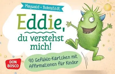 Produktbild von Eddie, du verstehst mich! 90 Gefühle-Kärtchen mit Affirmationen für Kinder