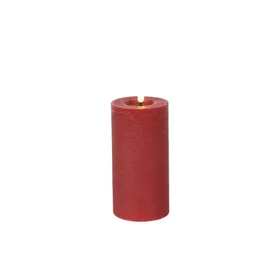 Image de Countryfield LED Bougie rustique rouge 15cm - éclairage d'ambiance