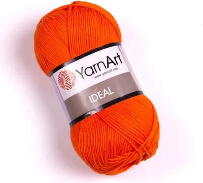 Produktbild von Yarn Art Ideal 242 Orange Strickgarn