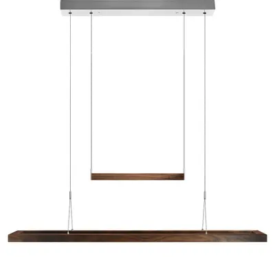Produktbild von Amalia LED Balkenleuchte Massivholz Nussbaum, geölt