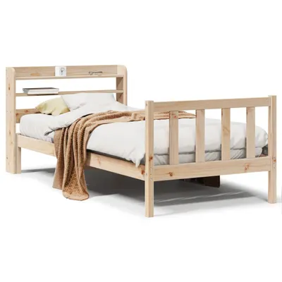 Image de vidaXL Lit en bois massif sans matelas 90x200 pin
