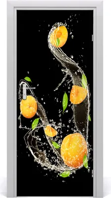 Produktbild von Tulup Türaufkleber 85x205 cm Dekorative Aufkleber Selbstklebend Wasserdichte Tapete Abnehmbar Schlafzimmer Wohnzimmer Wohnkultur - Orangen