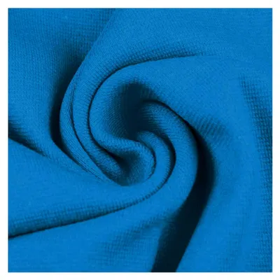 Produktbild von Bündchenstoff - Unifarben | 70 cm Breite (2x35 cm) | Geeignet für Ärmel- und Bauchabschlüsse (Aqua (dunkel))