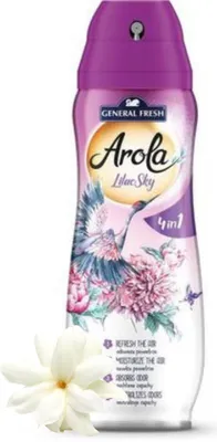 Zdjęcie produktu dla Odświeżacz Powietrza AROLA 300ml 4in1 LILAC SKY BIAŁE KWIATY SPRAY AEROZOL