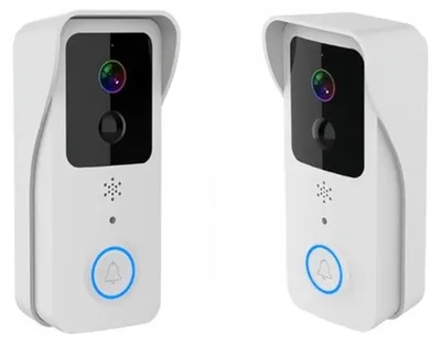 Image de Interphone vidéo - 1080P HD - Vision nocturne - Audio bidirectionnel - Surveillance de porte via WiFi