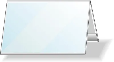 Produktbild von Tischnamensschild 52/104x100mm Hartfolie VE=6x25 Stück