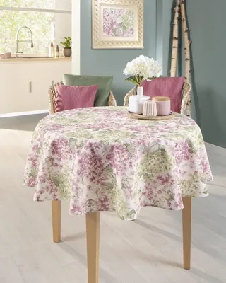 Zdjęcie produktu dla Obrus bawełniany Hortensi - okrągły 140 cm