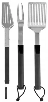 Produktbild von Goodhome Grillzubehör Set - Rostfreier Stahl, Ergonomische Griffe