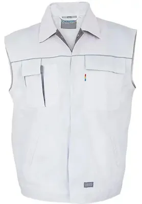 Produktbild von Carson Contrast - Weste für Herren, Arbeit LT5303 (M) (Weiß/Grau)