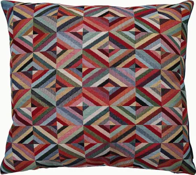 Produktbild von Dekorativer Gobelin Kissenbezug für Sofa Schlafzimmer Wohnzimmer, CUBIC, 50x50