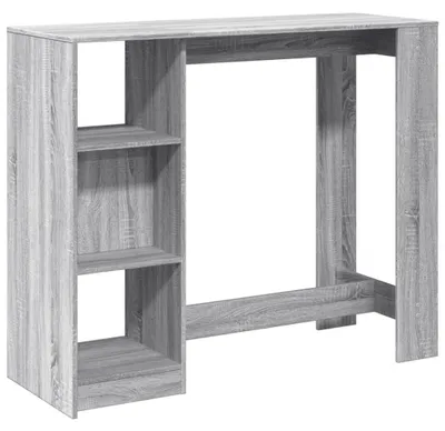 Immagine prodotto di vidaXL Tavolo da bar con ripiano grigio Sonoma 124x46x103,5 cm Materiale a base di legno