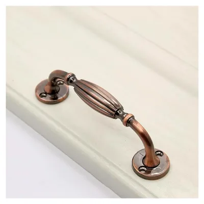 Produktbild von 2 Stück Vintage Bronze Türgriff Möbelgriff Küchengriffe Schrankgriffe Schubladengriffe Möbeltür Zuggriffe Antike Küchenschrankgriffe 96mm