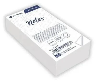 Čašnícky blok, 65 x140x30 mm,  VICTORIA OFFICE, čistý