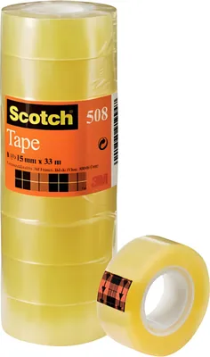 Obrázok produktu pre Scotch 508, 33 m, Priehľadná, Papája, 15 mm, 10 kusov