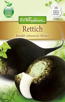 Artikelbild 1 von 'Rettich Runder schwarzer Winter' aus der Kategorie Rettichsamen