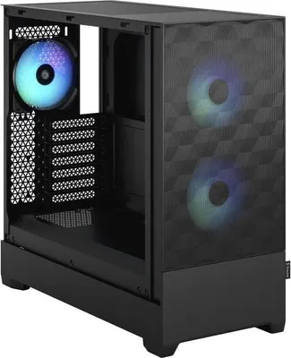 Image de Boîtier PC, Fractal Design Pop Air RGB Black TG, ATX, 3 Ventilateurs RGB, Mesh Frontal