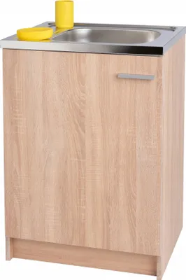 Produktbild von Stamar | Küchenschrank mit Spüle, Sonoma, Syfon 60 cm, Slim