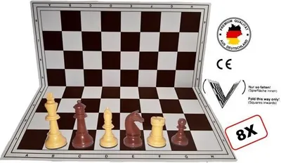 Produktbild von Schach Club Paket XXL "Profi" KH 93 mm, beige-braun
