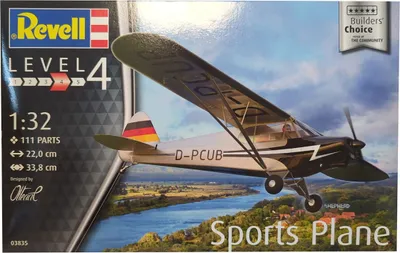 Image de Revell 03835 Kit de modèle réduit d'avion de sport Sports Plane, Builder's Choice, niveau 4 avancé, 1:32, 111 pièces