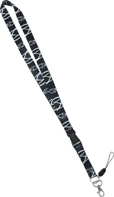 Produktbild von Schlüsselhalsband - Anarchy weiß/schwarz