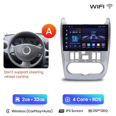 Productafbeelding van 9 Inch Autoradio – IPS HD Touchscreen – Draadloze Wi-Fi Connectiviteit & Android Auto