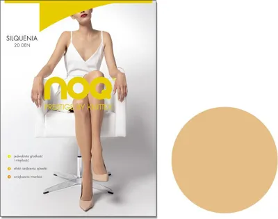 Produktbild von Matte elastische Strumpfhose 20 den SILQUENIA 5 Naturel