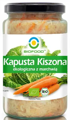 KAPUSTA KISZONA Z MARCHEWKĄ BEZGLUTENOWA BIO 700 g (500 g) - BIOFOOD