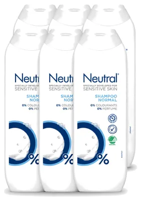 Produktbild von 6 x Neutral 0% Shampoo für normales Haar - 250 ml - Vorteilspackung - 6 Stücke