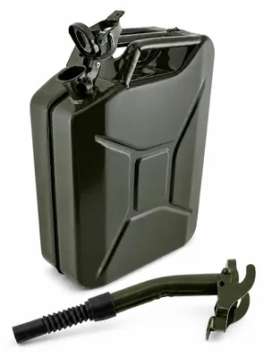 Produktbild von Bituxx Kraftstoffkanister Metall 20 Liter Olive mit Ausgießer Starr MS-17598, KI-generiertes Bild