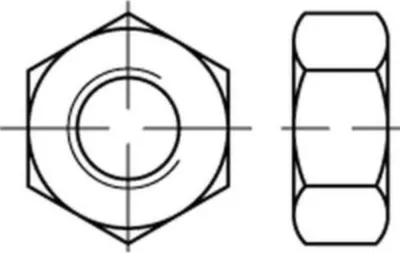 Produktbild von Reyher  Sechskantmuttern ISO 4033 12 M 6 (100 Stück)
