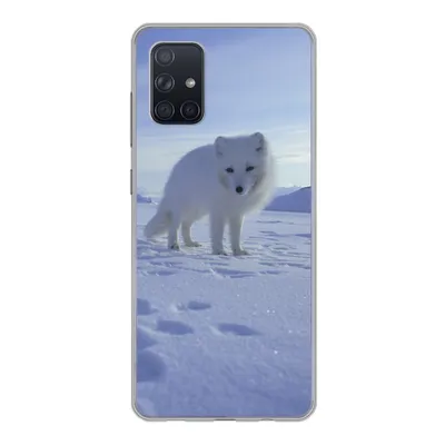Produktbild von MuchoWow® Handyhülle Schutzhülle Hülle für Samsung Galaxy A51 5G Fuchs - Schnee - Berge Silikon Softcase Handy Hülle - Abbildung