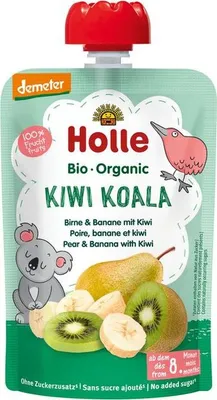 Produktbild von Holle Kiwi Koala Birne & Banane mit Kiwi -  - 100g x 12  - 12er Pack VPE
