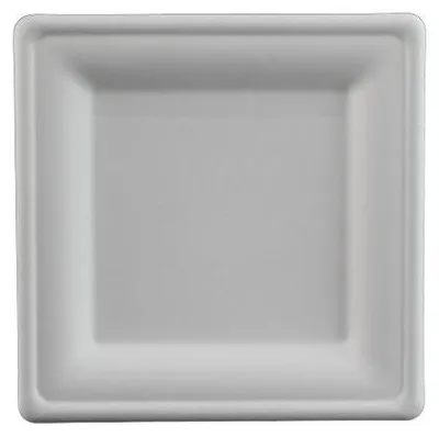 Zdjęcie produktu dla Talerz z trzciny cukrowej kwadratowy 20x20cm, 50szt
