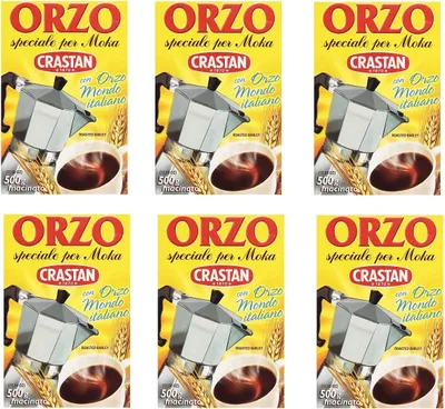 Produktbild von 6x Crastan Orzo per moka kaffee Instant lösliche Gerste Getreidekaffee Kaffee 500gr