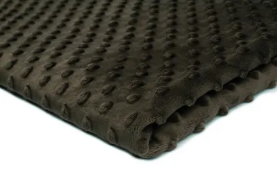 Obrázok produktu pre Minkee Dots Nubs, Dimples Dots Úplet tmavohnedý 50 x 155 cm