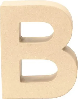 Produktbild von Glorex Papp-Buchstabe B 17,5 x 5,5 cm