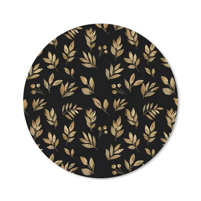 Produktbild von MuchoWow® Mauspad Mousepad Gold - Pflanzen - Zweige 20x20 cm - Mousepads - Maus Mat - Pad - Mausunterlage - Schreibtischmatte