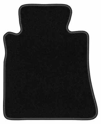 Image de Tapis conducteur en moquette pour Mercedes SE W126 1979-1991 (berline) – 1 pièce, noir, sur mesure – Wielganizator BASIC